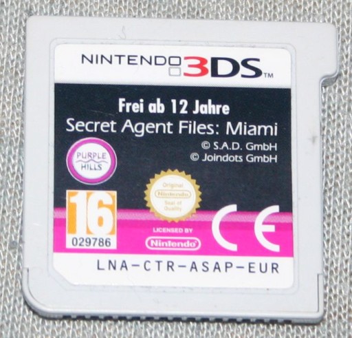 Secret Agent Files: Miami - Nintendo 3DS.