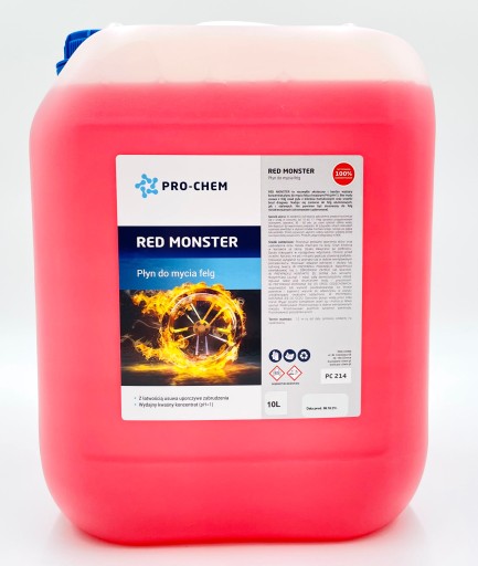 RED MONSTER 10L PŁYN DO MYCIA FELG PRO-CHEM POLSKA
