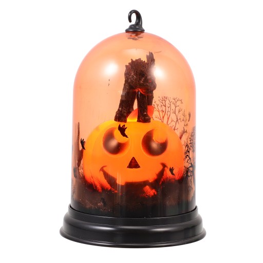 DEKORACJE ŚRODKOWE STOŁU NA HALLOWEEN ŚWIATŁA CZASZKI ŚWIECA LED DYNIA