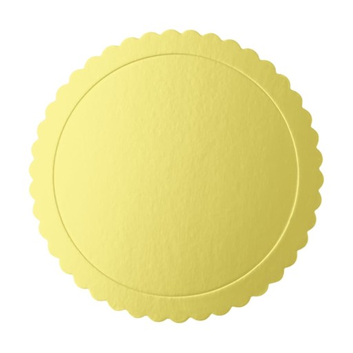 Podkład tacka pod tort okrągły złoty, 25 cm