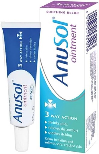 ANUSOL CREAM KREM NA HEMOROIDY 25g