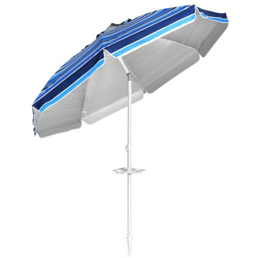 PARASOL PLAŻOWY REGULACJA OCHRONA UPF 50+ Z UCHWYTEM