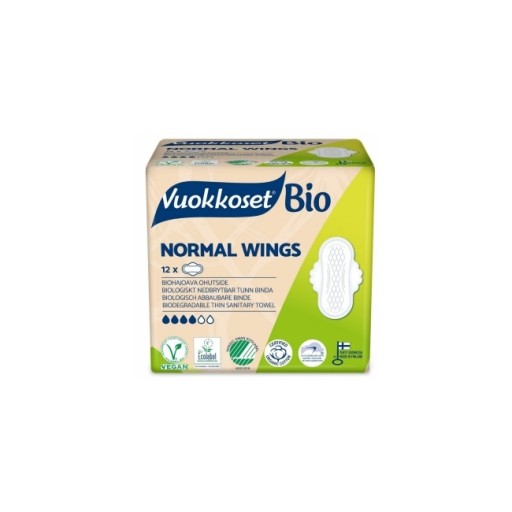 Vuokkoset podpaski normal ze skrzydełkami 12 ECO