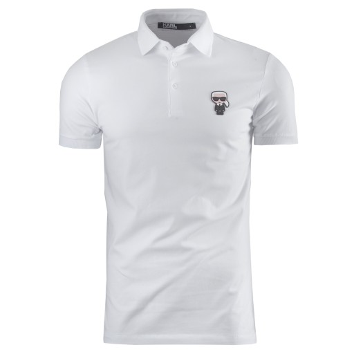 Karl Lagerfeld koszulka polo męska biała r. L