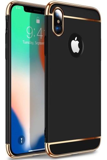 ETUI BUMPER CASE ARMOR 3W1 DO IPHONE X/XS + SZKŁO