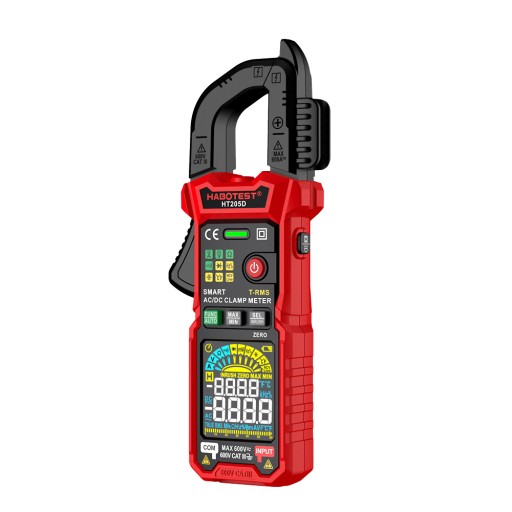 CYFROWY MIERNIK PRĄDU MULTIMETR AC/DC CĘGOWY TESTER PODŚWIETLANY LCD ETUI