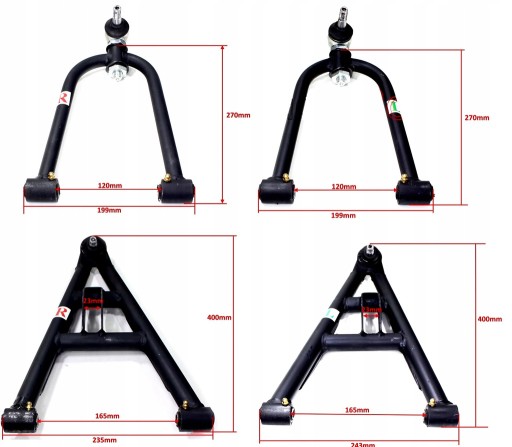 ZESTAW WAHACZY PRZÓD Quad ATV Bashan 200/250cc