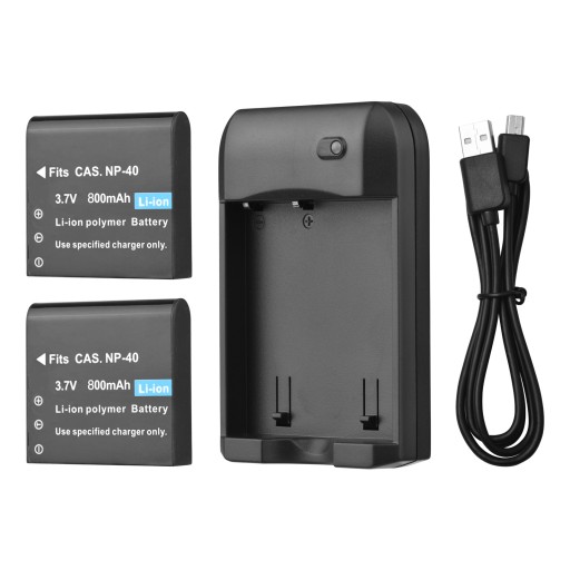NP-40 Battery Charger with LED Indicator Light +