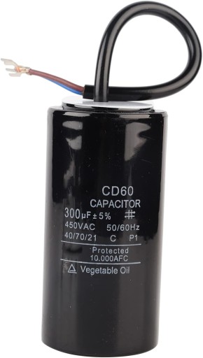 CD60 Kondensator Rozruchowy Silnika Foliowego 450 V 300 Uf Podwójny