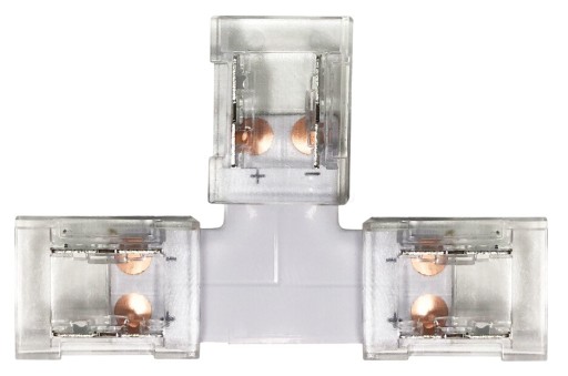 Złączka do taśm LED COB IP20 10mm łącznik Typ T 3