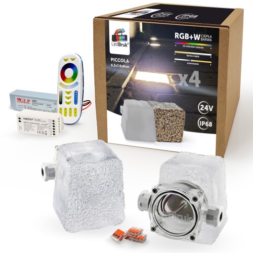 4x Kostka Brukowa LED LedBruk Piccola-B RGBW BC