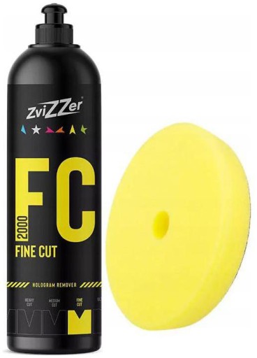 ZviZZer FC2000 750ml + PAD TRAPEZ YELLOW FINE CUT