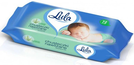 LULA Chusteczki nawilżające z ALOESEM 72 szt.