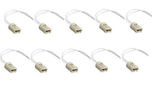 10x Oprawka Ceramiczna Gniazdo Do G9 Halogen LED Z Kablem Ecolight EC79639