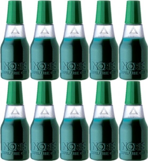 Tusz do pieczątek Noris 110S 25ml zielony x10