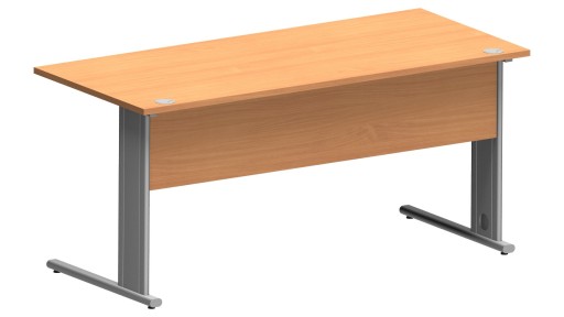 BIURKO PROSTE BUK BAWARIA 160x70 Meble do biura STELAŻ METALOWY