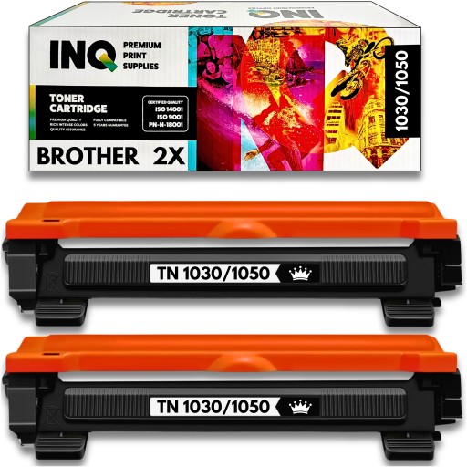 2x Toner TN1030 / TN1050 do Brother WYDAJNY do drukarki DCP1610WE DCP-1510E