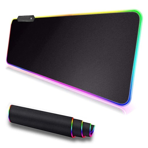 ŚWIECĄCA PODKŁADKA POD MYSZKĘ XXL USB LED DUŻA