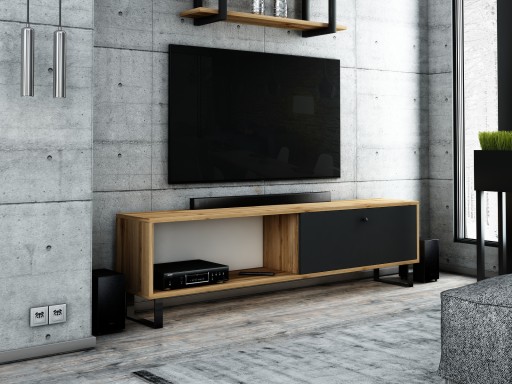 SZAFKA RTV MODEX 140 WOTAN LOFT STYL INDUSTRIALNY