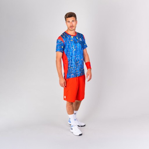 BIDI BADU koszulka męska Themba - red/blue M