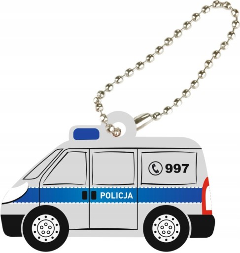 ODBLASKOWA ZAWIESZKA ODBLASK BRELOK POLICJA AUTO