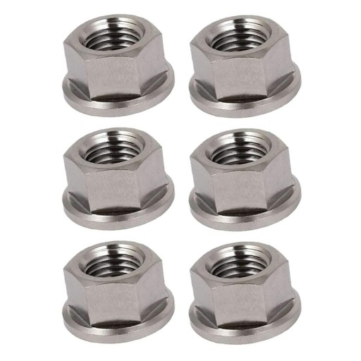 6 sztuk M10 X 1.25 Mm antypoślizgowe TC4 Titanium