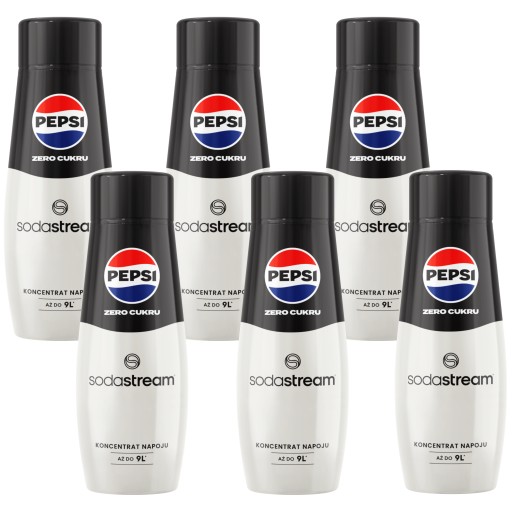 6x Koncentrat do wody gazowanej SodaStream Syrop Pepsi Max bez cukru free