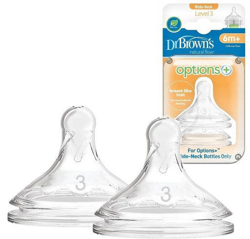 Dr Browns OPTIONS PLUS SMOCZEK Szeroki 6m+ level 3