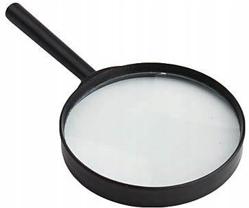 LUPA KLASYCZNA 80 mm, SZKLANA, PLASTIKOWA OBUDOWA