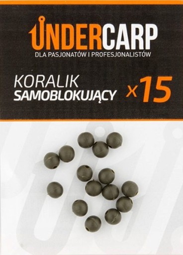 UNDERCARP Koralik zielony 6mm samoblokujący