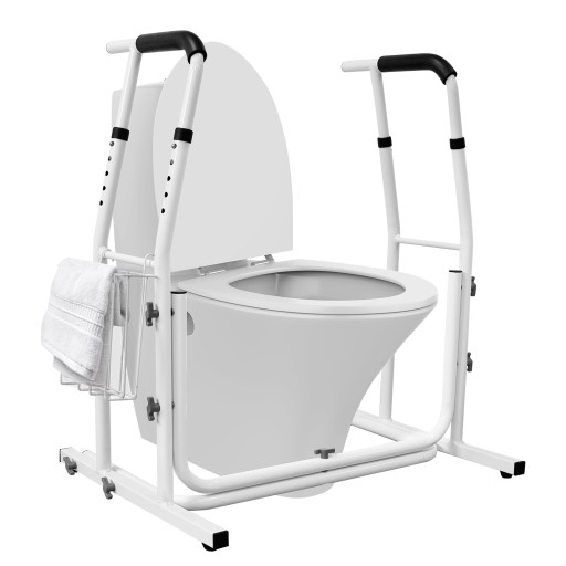 Pomoc do WC obciążenie do 200KG Regulacja Toaletowe Uchwyty Bezpieczeństwa