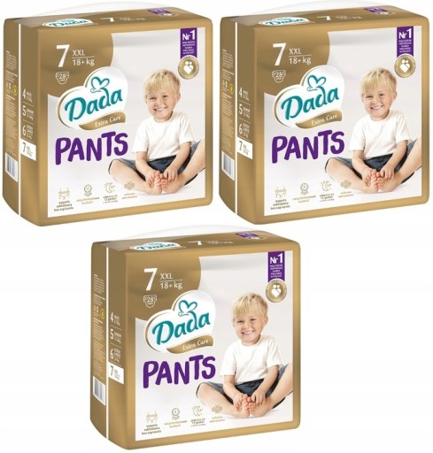 Pieluchomajtki Dada Extra Care Pants Rozmiar 7 18kg+ 84szt.