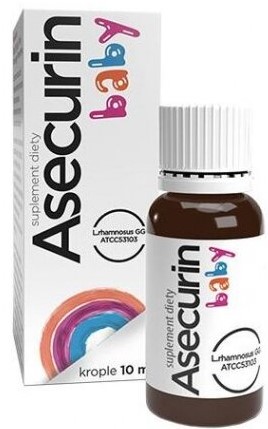 ASECURIN BABY probiotyk dla dzieci krople 10 ml