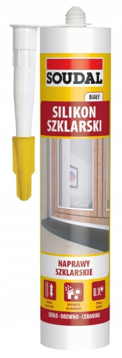 SOUDAL SILIKON SZKLARSKI BIAŁY 300ML