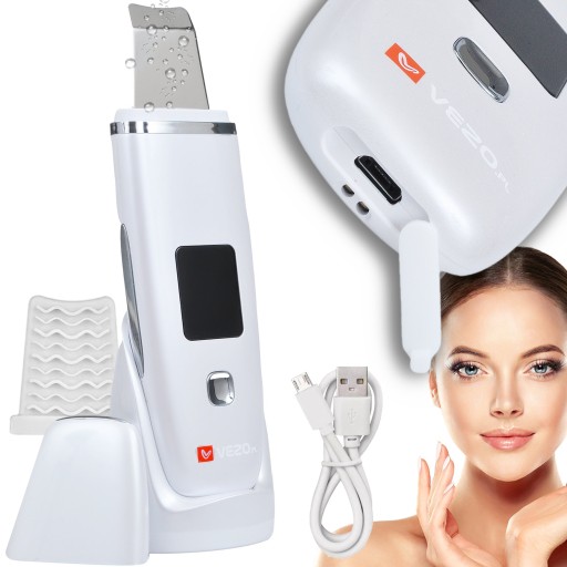 VEZO PEELING KAWITACYJNY BEZPRZEWODOWY URZĄDZENIE PILING DO TWARZY 5w1