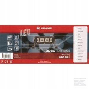 LAMPA HALOGEN ROBOCZY LED 36W 3060lm KRAMP COMBO
