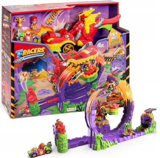 T-Racers Dragon Loop Zestaw z wyrzutnią Magic Box