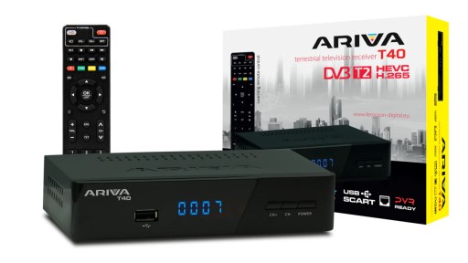 Tuner telewizyjny DVB-T2 HEVC Ferguson Ariva T40