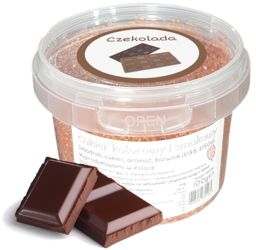 Cukier Do Waty Cukrowej Czekolada 100g Czekoladowy