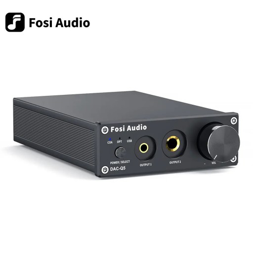 Fosi Audio Q5 wzmacniacz słuchawkowy DAC AMP USB