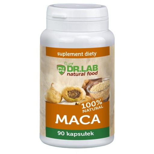 DR. LAB NATURAL MACA SPROSZKOWANY KORZEŃ BEZ WYPEŁNIACZY 90K 100% NATURAL