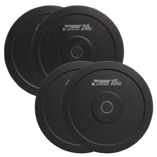 HRD SYSTEM ZESTAW 70KG OBCIĄŻENIE OLIMPIJSKIE BUMPER 50,5MM