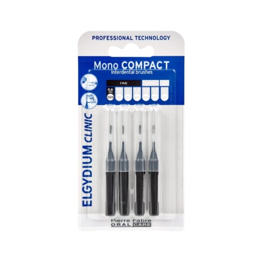 ELGYDIUM CLINIC MONO COMPACT 0 CZARNE 0,6mm 4szt