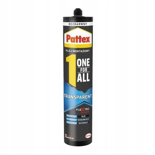 PATTEX KLEJ MONTAŻOWY ONE FOR ALL TRANSPARENT