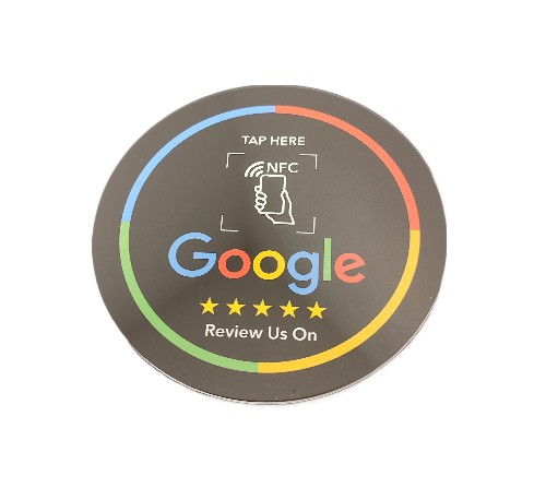 NAKLEJKA PODSTAWKA PODKŁADKA DO WYSTAWIANIA OPINII GOOGLE NFC + BONUS