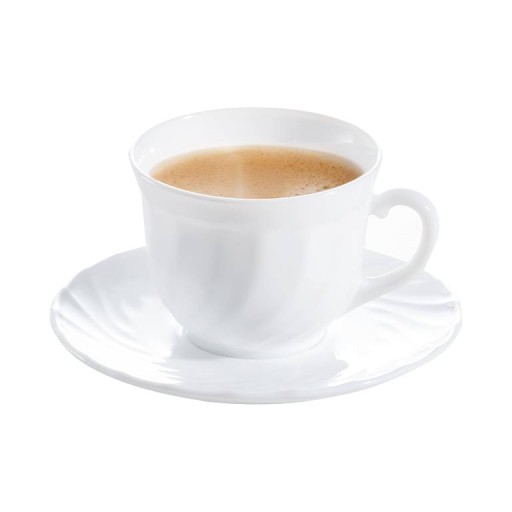 Filiżanka ze spodkiem 280ml Arcoroc Trianon 4kpl.