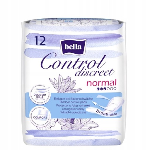 Wkładki urologiczne Bella Control Discreet Normal 12 sztuk