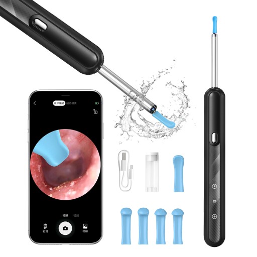 SMART OTOSKOP DO CZYSZCZENIA USZU WOSKU KAMERA WIFI APP ANDROID IOS LED 8MP