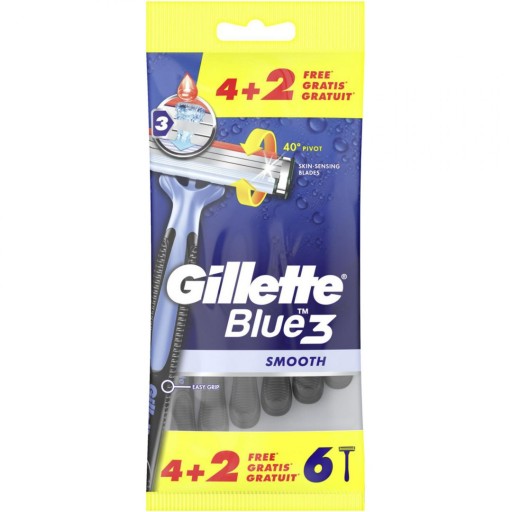 Maszynka do golenia GILLETTE BLUE3 SMOOTH folia (6