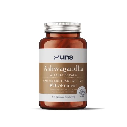 ASHWAGANDHA WITANIA OSPAŁA 570 MG 60 KAPS NA STRES